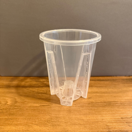 Tall Clear Repotting Pot (Anthurium / Orchid)